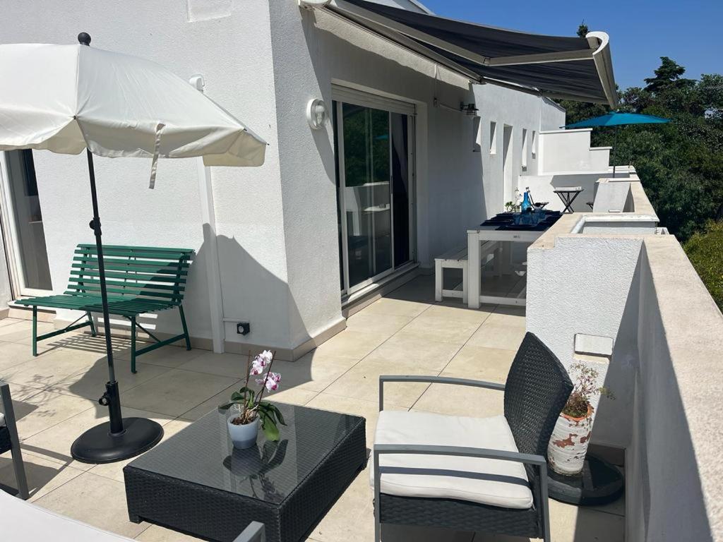 Ferienwohnung Duplex Toit Terrasse Vue Panoramique Montpellier Exterior foto